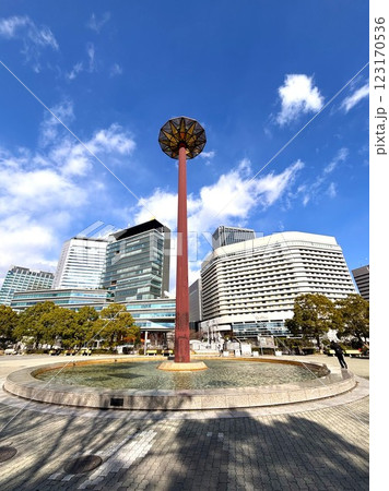 大坂城から大阪ビジネスパーク方面の風景 123170536