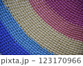 diagonal rainbow knitted pattern 123170966