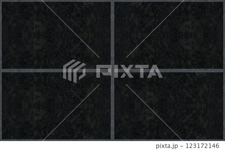 Quartz black and white square seamless ceramic mosaic tile and pattern useful as background or texture 123172146