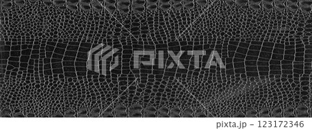 Imitation crocodile skin black and white texture, useful as background for any design work Imitation crocodile skin black and white texture, useful as background for any design work 123172346