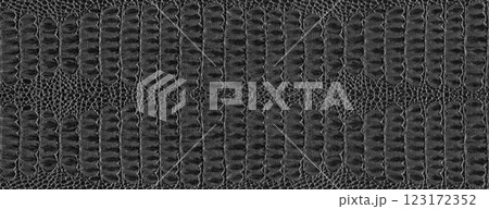 Imitation crocodile skin black and white texture, useful as background for any design work Imitation crocodile skin black and white texture, useful as background for any design work 123172352