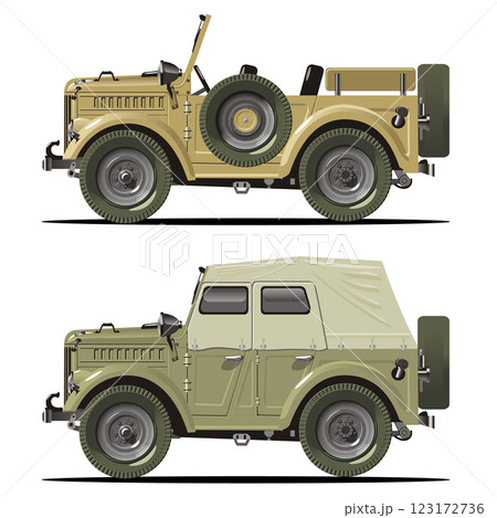 Cartoon off road cars set 123172736