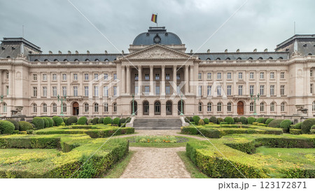 Timelapse of Royal Palace of Brussels, the King and Queen's official residence Timelapse of Royal Palace of Brussels, the King and Queen's official residence 123172871