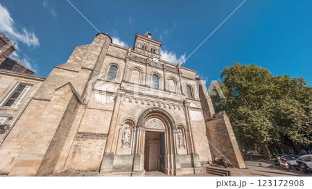 Saint Seurin Basilica timelapse hyperlapse in Bordeaux, France 123172908