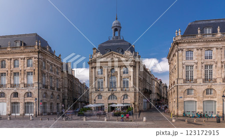 Place de la Bourse timelapse hyperlapse in Bordeaux, France 123172915