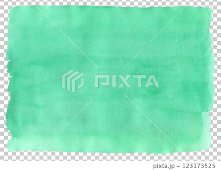 Watercolor texture material. The texture of the surface of real drawing paper and the application of actual watercolor paints. Uneven application. Green. Watercolor texture material. The texture of the surface of real drawing paper and the application of actual watercolor paints. Uneven application. Green. 123173525