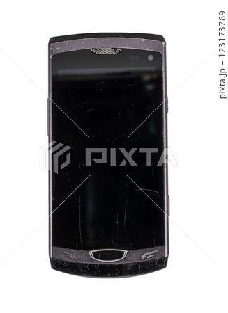 Retro mobile phone with a classic button design on a transparent background. The high resolution and transparent background make it perfect for use in advertising, illustrations, and design projects. 123173789