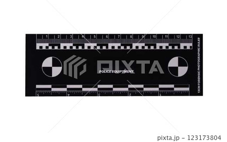 crime scene forensic ruler on transparent background 123173804