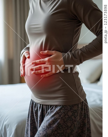 Chronic Gastrointestinal Distress A Visual Documentation of Living with Digestive Disorders or pregnancy pain 123173898