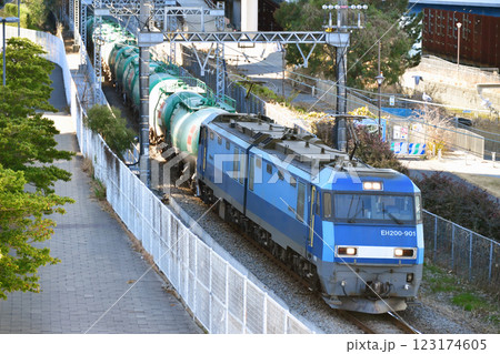 東海道本線　貨物支線　桜木町－東高島　JR貨物　EH200-901（高崎） 123174605
