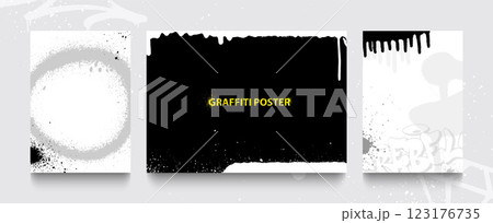 Set of graffiti posters. Vector illustrations for your creativity. Set of graffiti posters. Vector illustrations for your creativity. 123176735