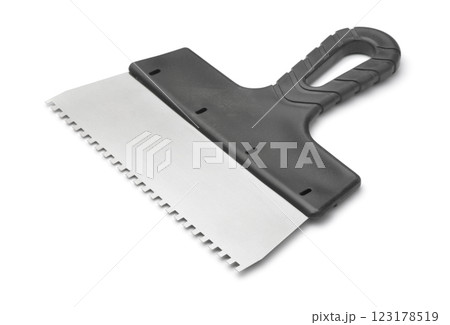 Stainless steel notched spatula Stainless steel notched spatula 123178519