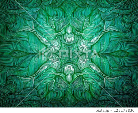 緑の不思議な背景模様 123178830