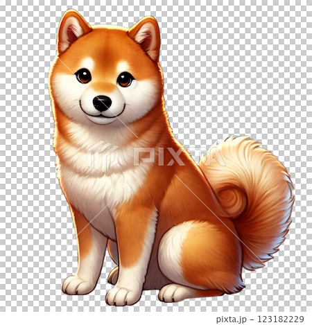 Shiba Inu坐著 Shiba Inu坐著 123182229