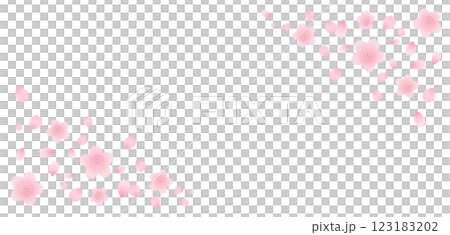 Spring cherry blossoms in full bloom, soft and cute frame background material, flowers, new life, New Year's material, New Year, March, April, vector for admission to school Spring cherry blossoms in full bloom, soft and cute frame background material, flowers, new life, New Year's material, New Year, March, April, vector for admission to school 123183202