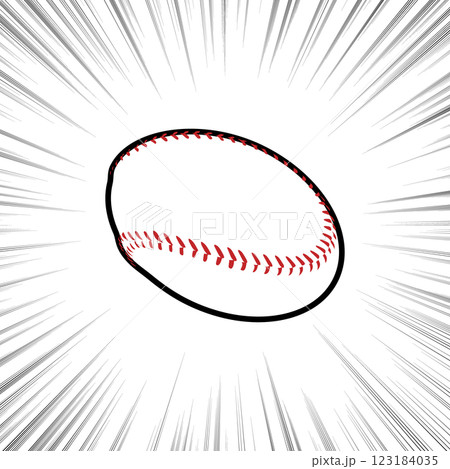野球ボール 123184035