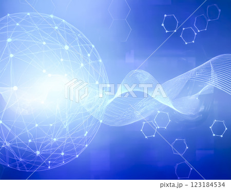 科学サイエンスの抽象的なイメージ素材 科学サイエンスの抽象的なイメージ素材 123184534