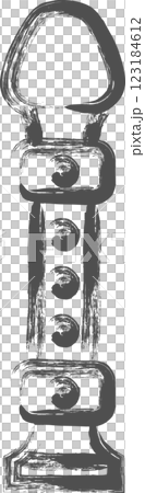 樂器單人插畫：豎笛 123184612