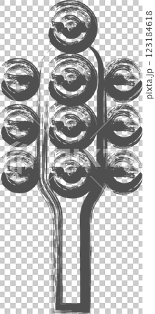 一幅樂器插畫：雪橇鈴 123184618