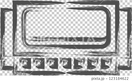 樂器的單幅插畫：口琴 123184622