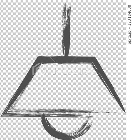Brush-drawn illustration of home appliances: fluorescent lamp Brush-drawn illustration of home appliances: fluorescent lamp 123184639