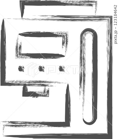 家電関連の筆書き単品イラスト コーヒーメーカー 家電関連の筆書き単品イラスト コーヒーメーカー 123184642