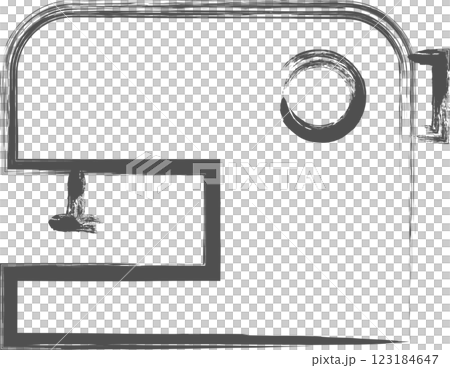 家電相關手繪插畫:縫紉機 家電相關手繪插畫:縫紉機 123184647