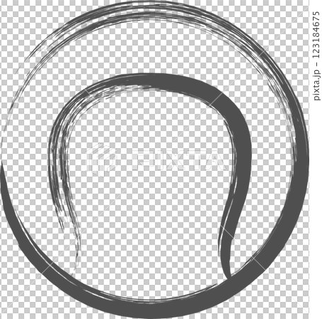 スポーツ関連の筆書き単品イラスト テニスボール スポーツ関連の筆書き単品イラスト テニスボール 123184675