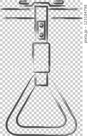 Station-related hand-drawn illustrations: Handrails Station-related hand-drawn illustrations: Handrails 123184798