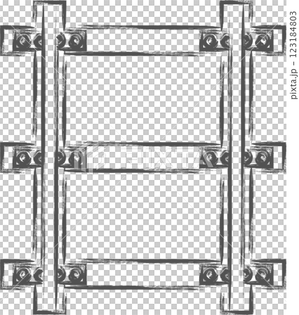 車站相關毛筆畫插畫-線條 123184803