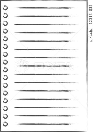 文房具関連の筆書きイラスト 差し替えページ 文房具関連の筆書きイラスト 差し替えページ 123184833
