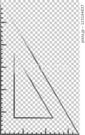 文具相關畫筆插圖:三角板 文具相關畫筆插圖:三角板 123184837