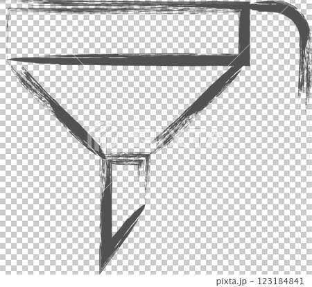 生活用品手繪插畫:漏斗 生活用品手繪插畫:漏斗 123184841