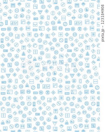 シンプルな標識の壁紙イラスト シンプルな標識の壁紙イラスト 123184908