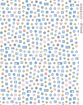 ミニ標識の壁紙イラスト 123184919