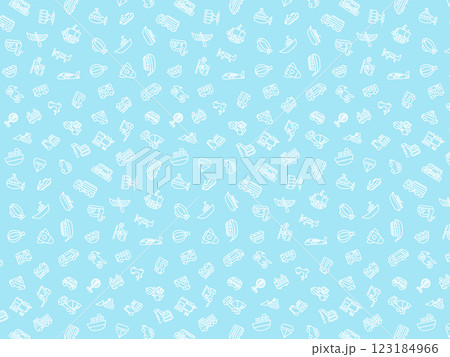 様々な乗り物の壁紙イラスト 123184966