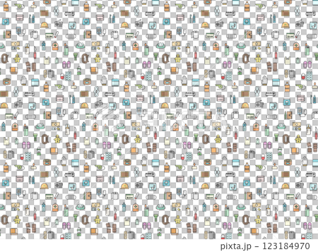 Wallpaper illustrations related to disaster prevention goods 123184970