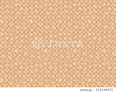 防災グッズ関連の壁紙イラスト 123184972