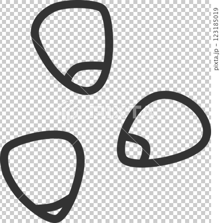 線画野菜単品アイコン　コーン 123185019