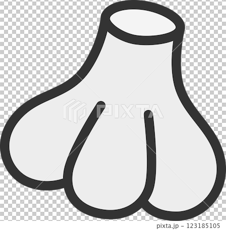 彩色蔬菜單一圖示：大蒜 123185105