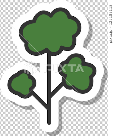 Sticker vegetable icon: Parsley 123185118