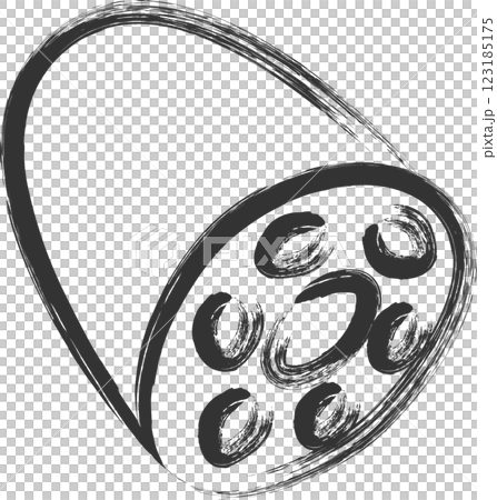 筆書き野菜単品アイコン　レンコン 123185175