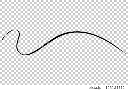 Hand drawn lines under letters Underline set Vector Hand drawn lines under letters Underline set Vector 123185512
