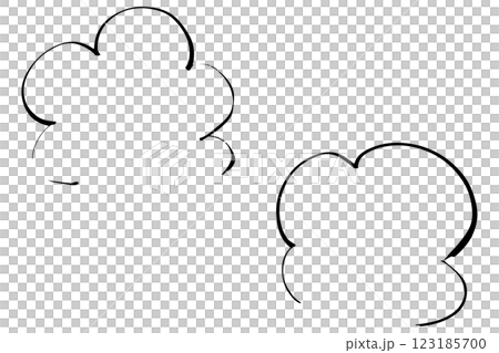 簡單的手繪蒸氣插畫素材向量 123185700