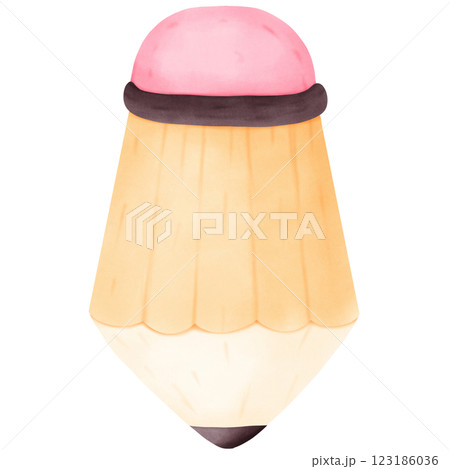 A cute yellow pencil A cute yellow pencil 123186036