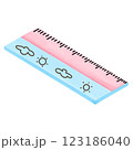thermometer icon in cartoon style 123186040