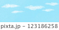手書きの空の背景 123186258