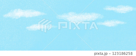 手書きの空の背景 123186258