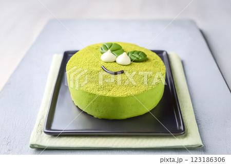 抹茶ケーキのイメージ素材 123186306