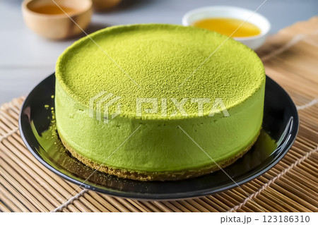 抹茶ケーキのイメージ素材 123186310